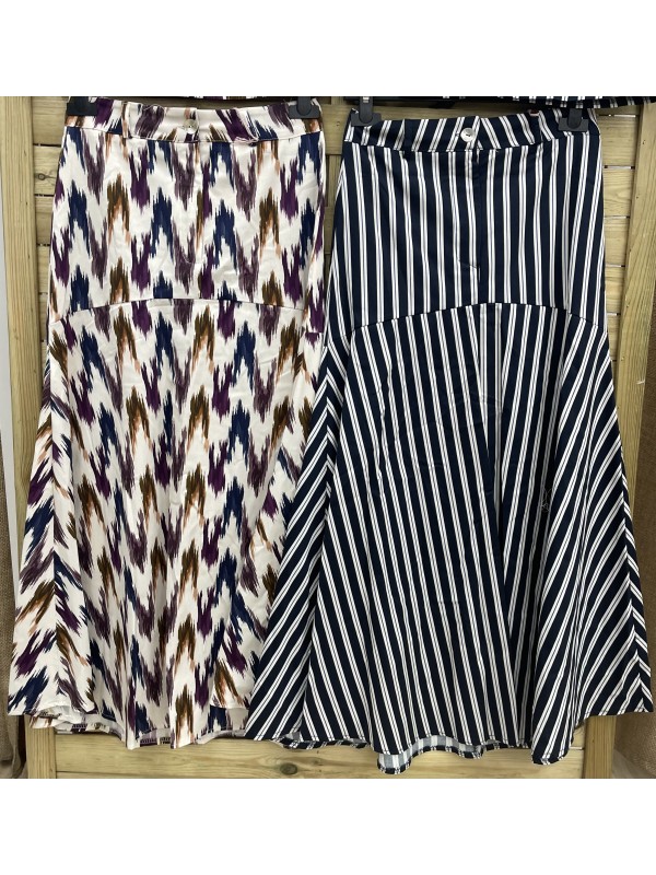 Falda midi estampada Catalina 2