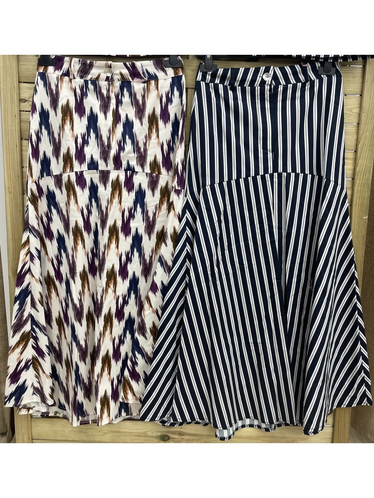 Falda midi estampada Catalina