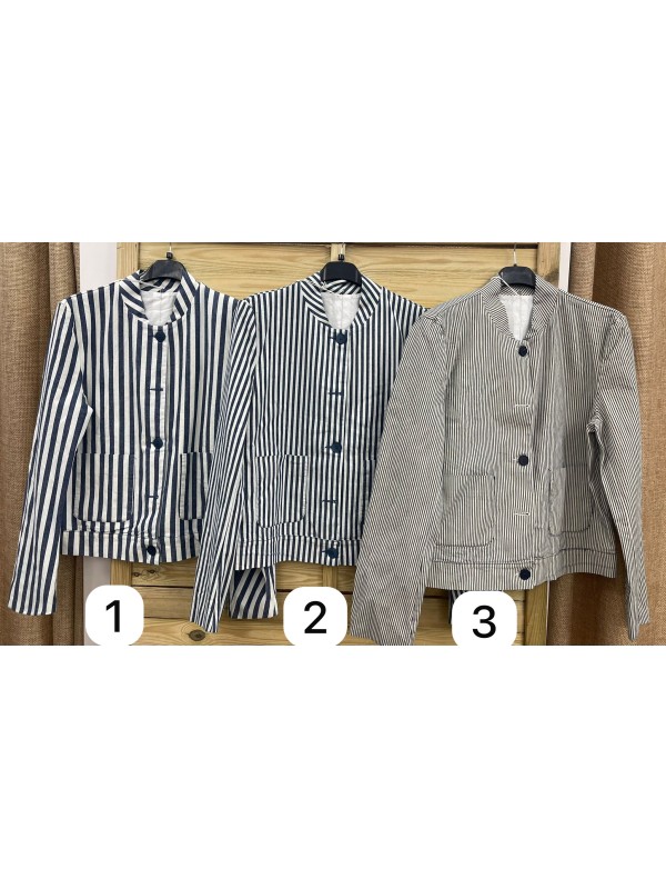 Cazadora raya marinera