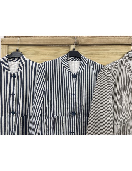 Cazadora raya marinera