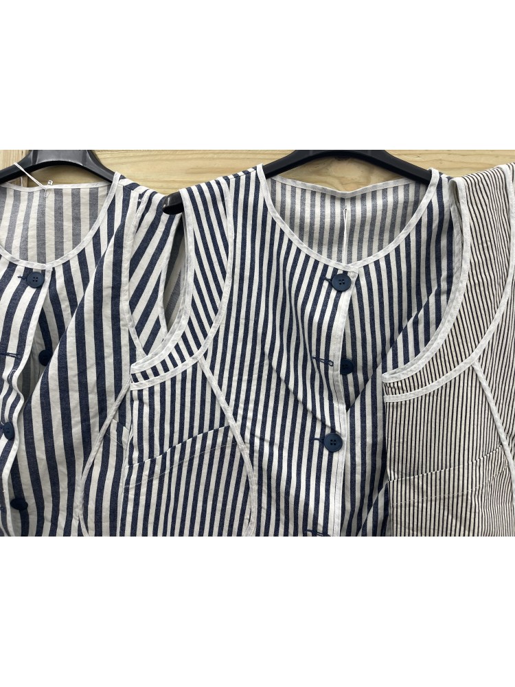 Chaleco raya marinera vivo liso