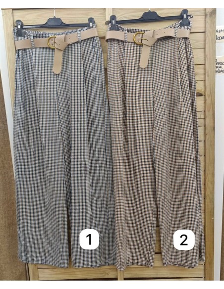 Pantalon mini vichy colores