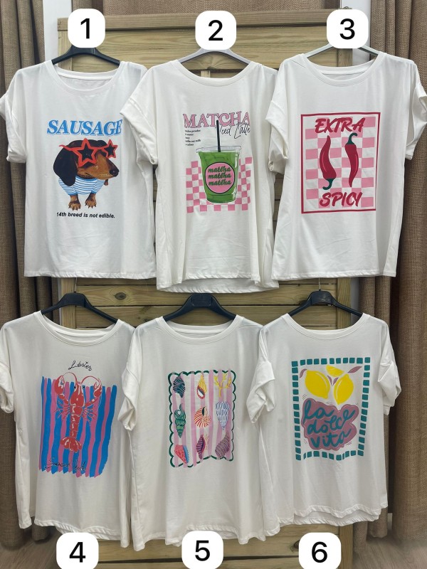 Camiseta divertida fondo blanco