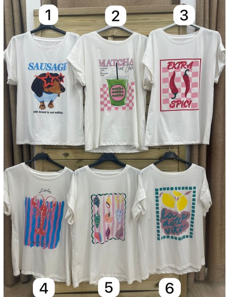 Camiseta divertida fondo blanco