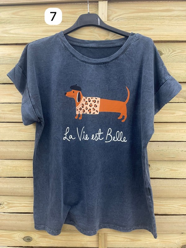 Camiseta divertida fondo grisaceo 2