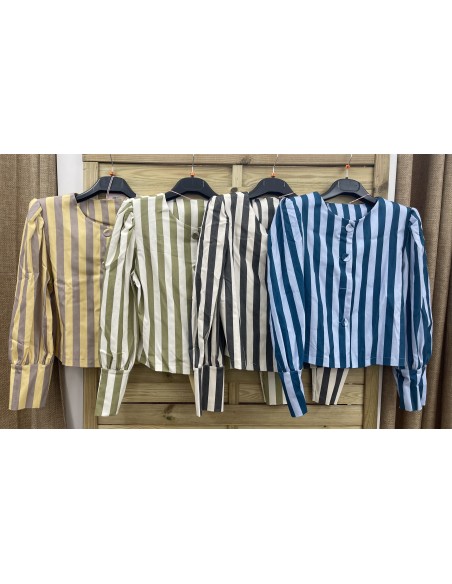 Chaqueta Sintra de rayas con hombreras