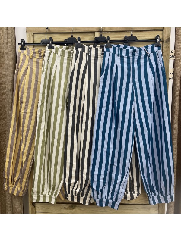 Pantalon Sintra de rayas bombacho