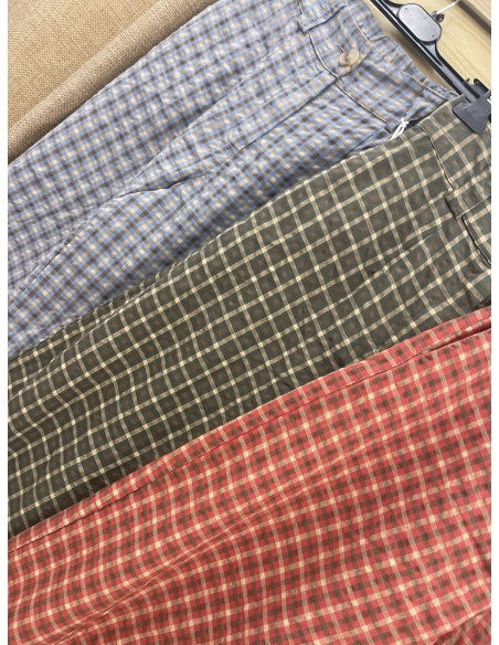 Pantalon Estoril recto de cuadros