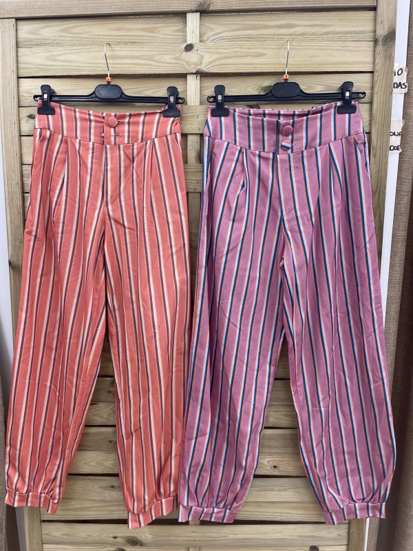 Pantalon Oporto de rayas bombacho
