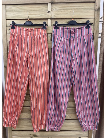 Pantalon Oporto de rayas bombacho