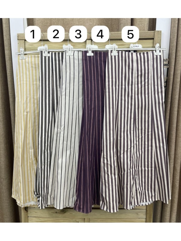 Camisa rayas Teresa con volante y nudo 2