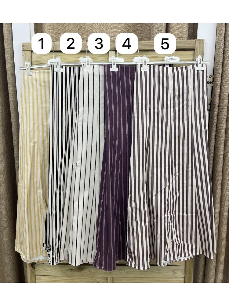 Camisa rayas Teresa con volante y nudo