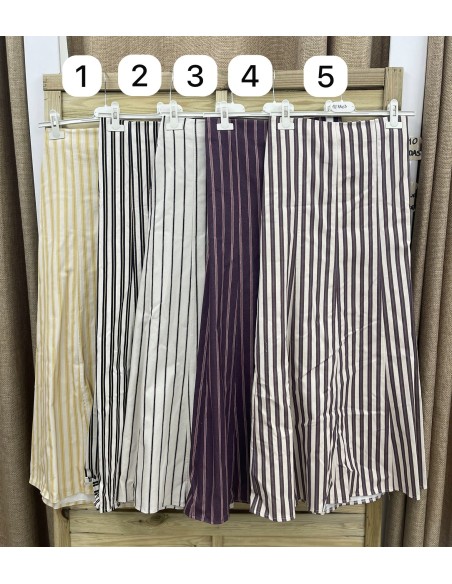 Camisa rayas Teresa con volante y nudo