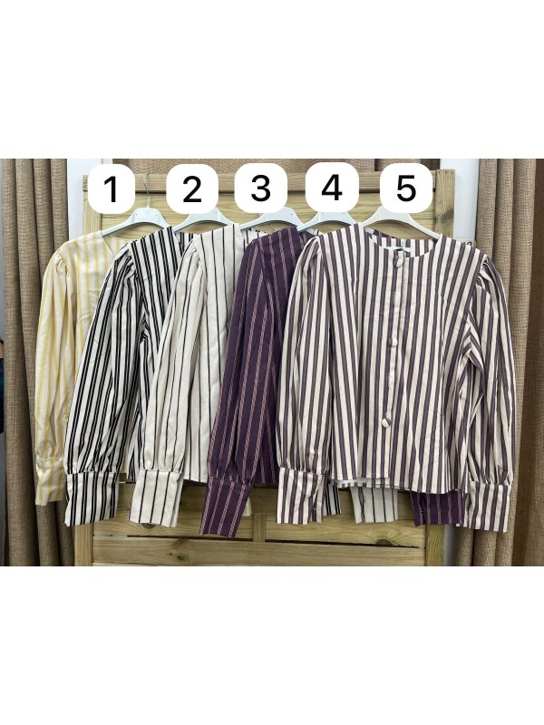 Chaqueta/ Sobrecamisa rayas Teresa con botones