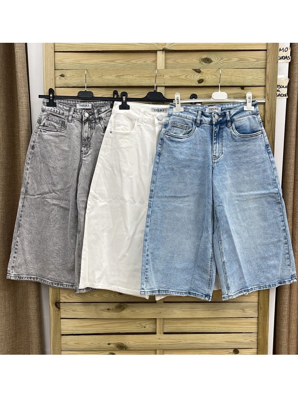 Bermudas vaqueras maxi largas