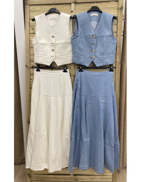 Chaleco Sara botones dorados