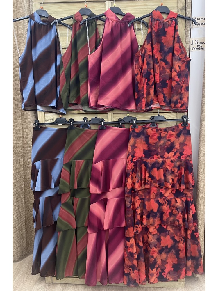 Top halter de gasa Mirto