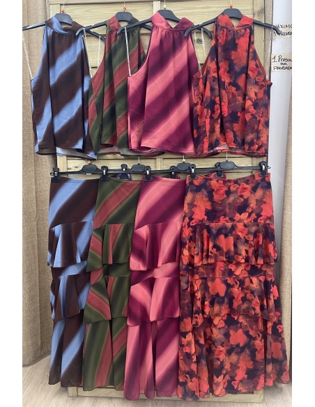 Top halter de gasa Mirto