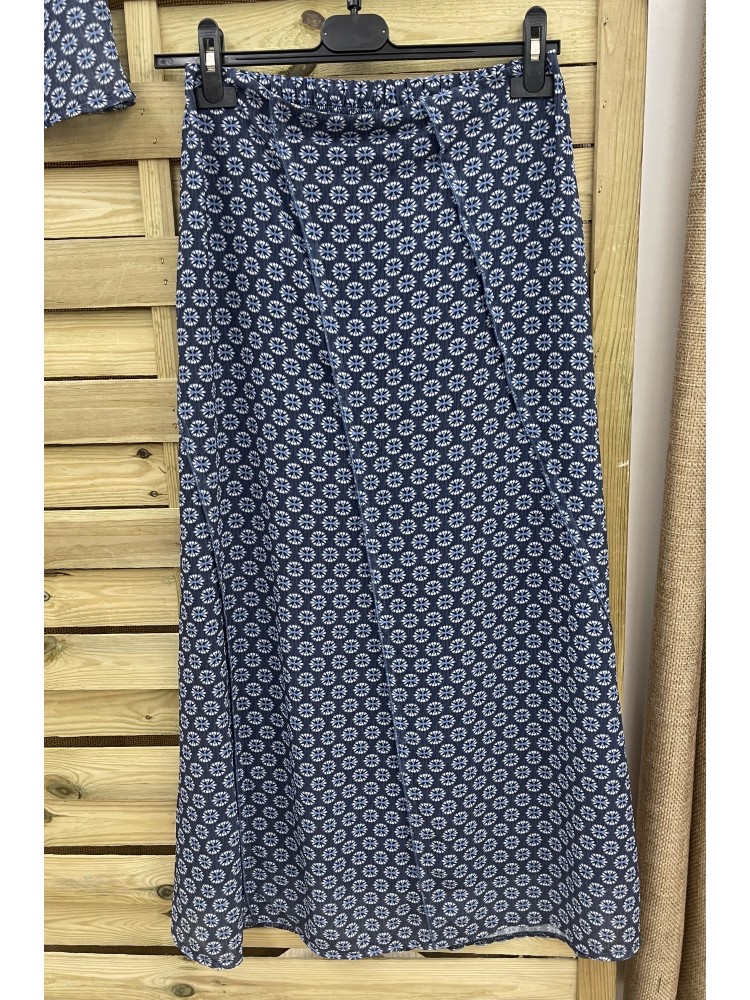 Falda midi costuras Fátima