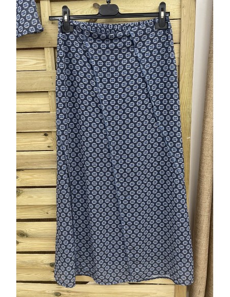 Falda midi costuras Fátima