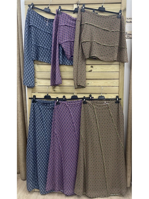 Top asimétrico costuras Fátima