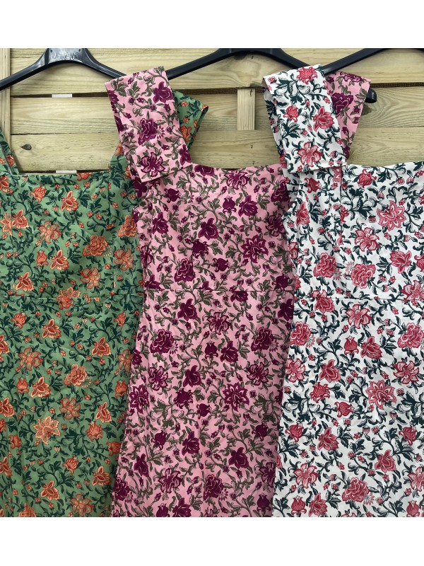 Vestido florecitas de sisa con capita en sisa 2