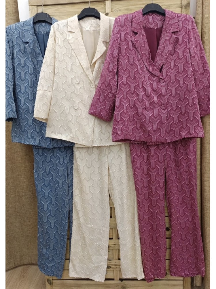 Traje de chaqueta textura