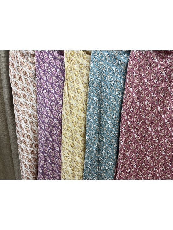 Vestido lencero escote cascada cenefa 2