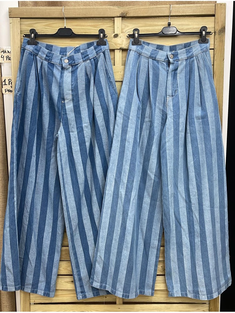 Jeans Tokio raya ancha pliegues