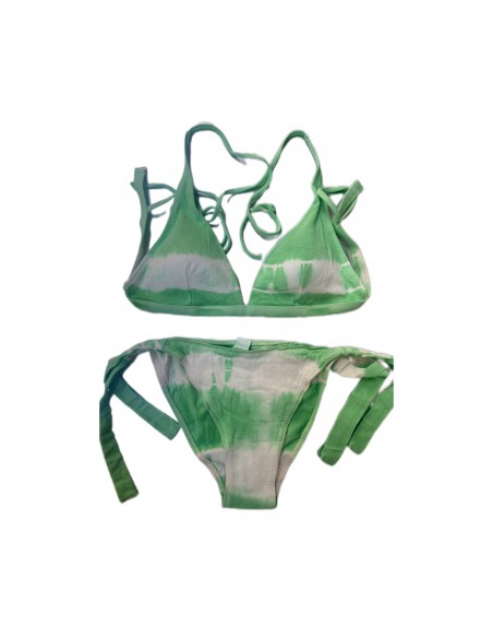 Bikini Tie dye triángulo tira ancha